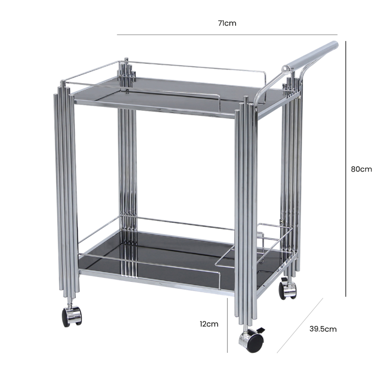 Empire Black Drinks Trolley