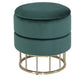 Zoe Forest Green Round Storage Stool