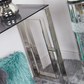 Lania Chrome Console Table