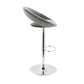 Oliver Grey Velvet Bar Stool