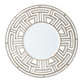 Glam Champagne Round Wall Mirror