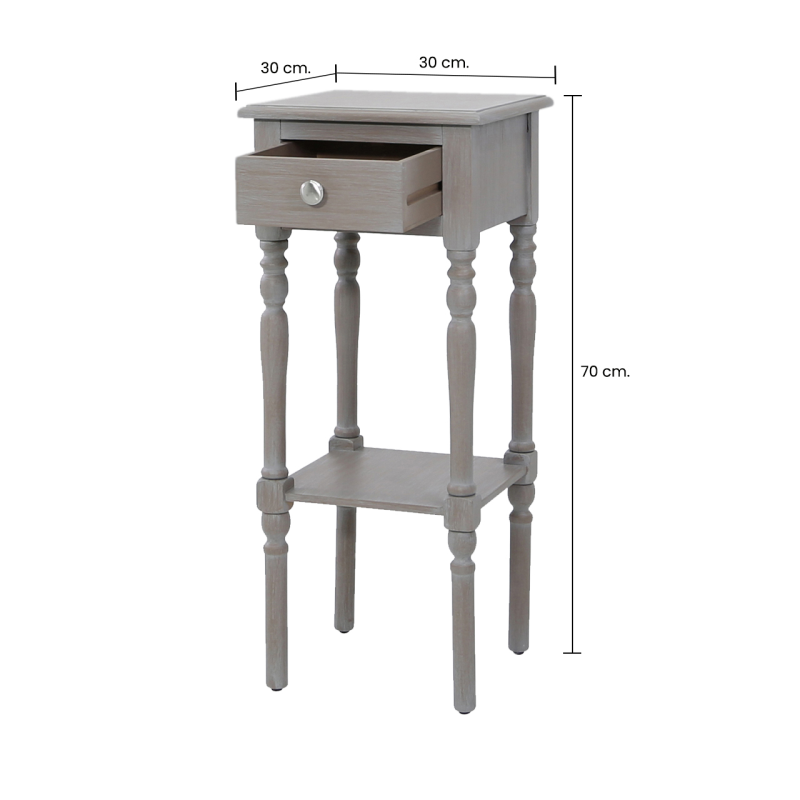 Delta Taupe Telephone Table