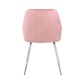 Estela Rose Pink Velvet Dining Chair