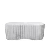 Pax Tufted Bench *(Available in Soft Pink or Silver)
