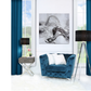 Pete Stainless Steel Faux Leather 1 Drawer End Table