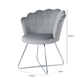 Grey Shell Back Dining Chair
