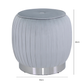 Gage Grey Round Footstool
