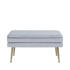 Troy Grey Storage Ottomans