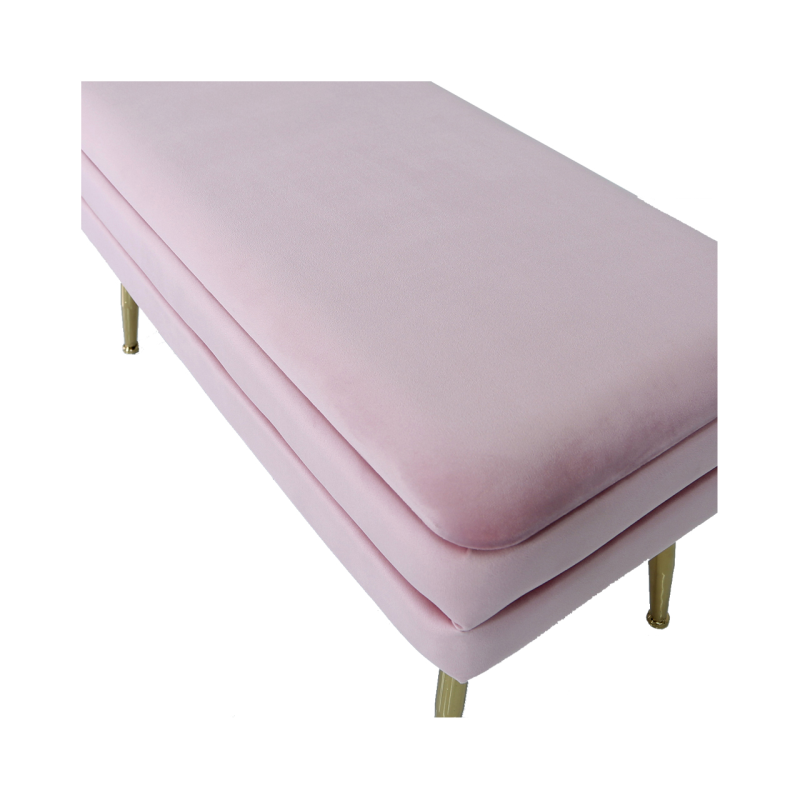 Troy Blush Pink Storage Ottomans