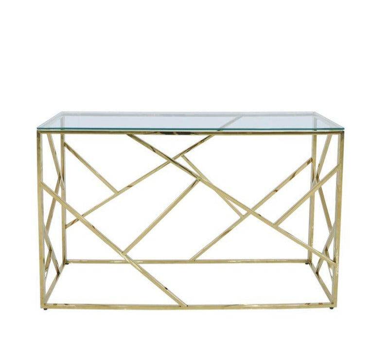 Gold Metal Console Table – Deccori Home