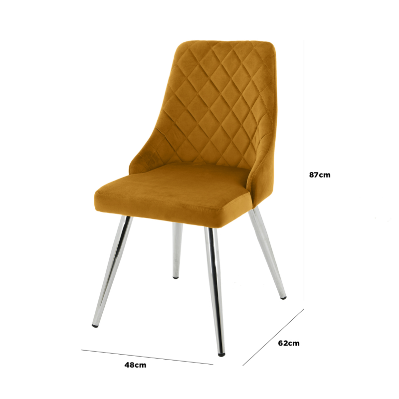 Tokyo Mustard Dining Chair