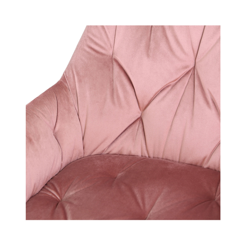 Estela Rose Pink Velvet Dining Chair