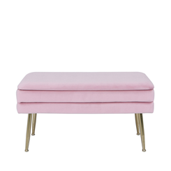 Troy Blush Pink Storage Ottomans