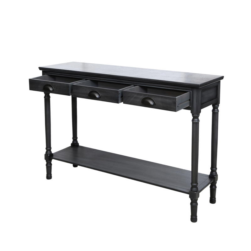 Delta Large Grey Console Table
